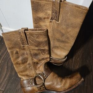 Frye Tan Leather Boots